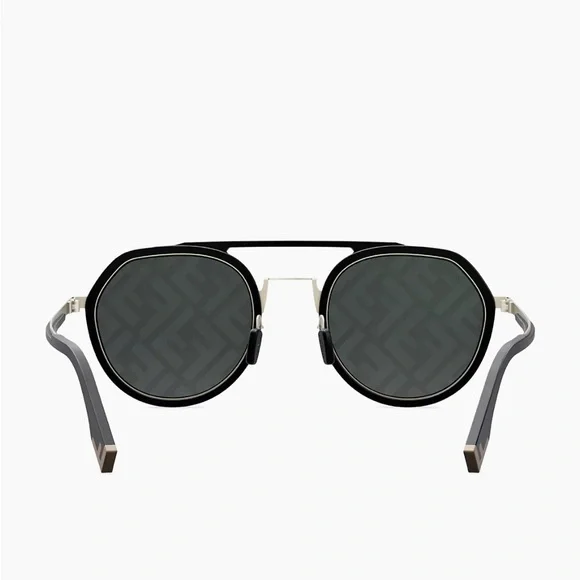 💯- New Authentic Fendi Pattern Pilot Men's Sunglasses FE40040U 02C 51. - Picture 8 of 16